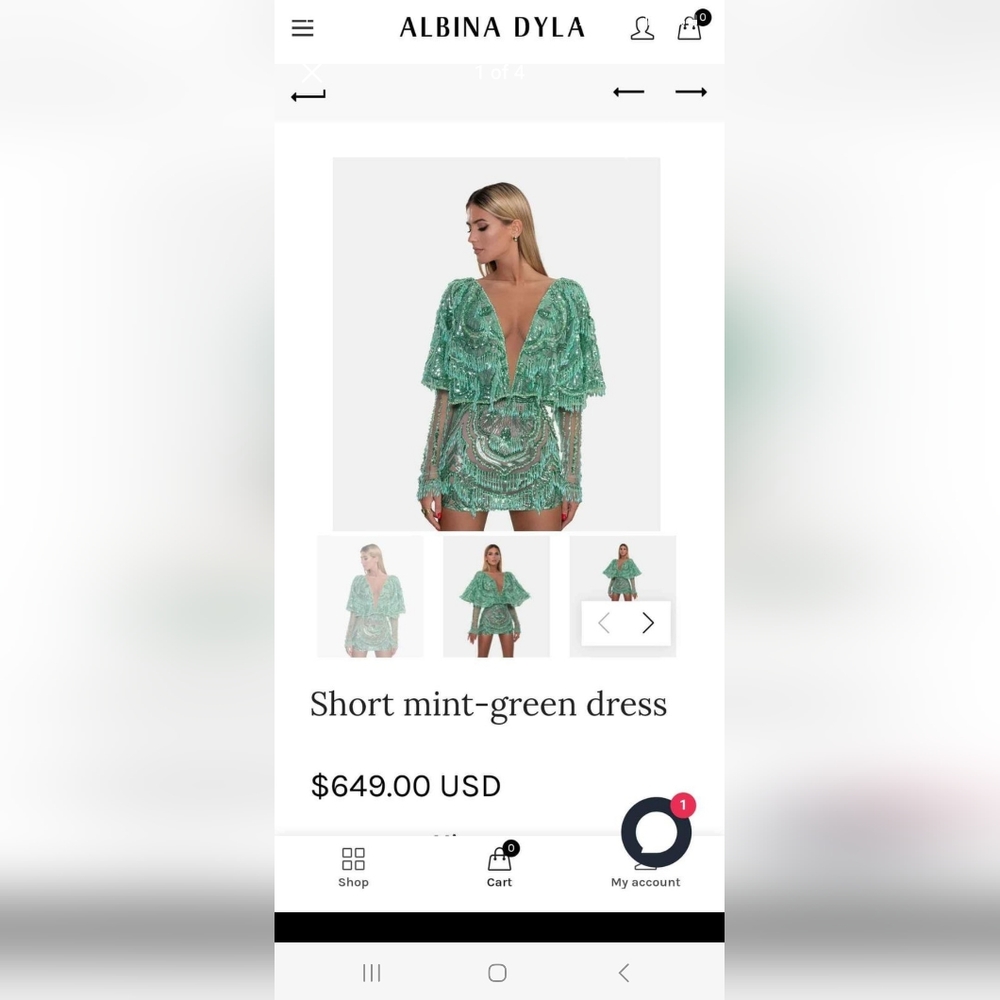 Albina Dyla Designer Cocktail/Evening dress